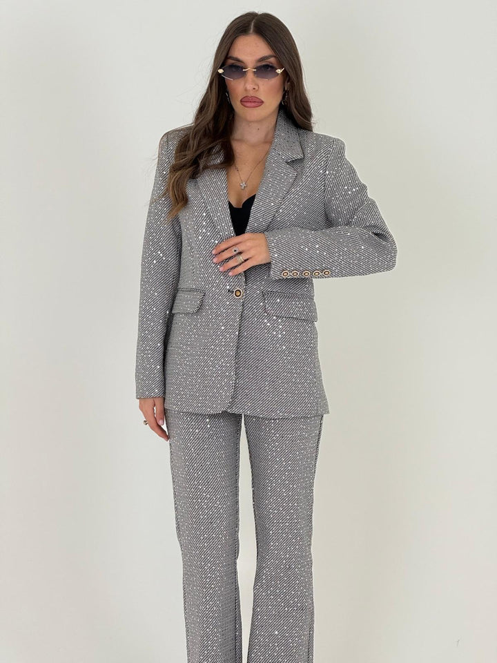 MIA™ | Glitter Jacket and Trousers Set