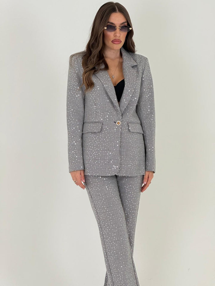 MIA™ | Glitter Jacket and Trousers Set