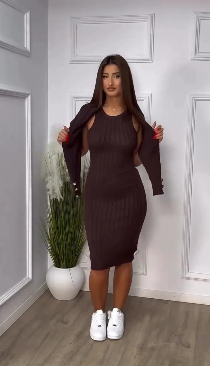 ADDISON™ | Knit Midi Dress