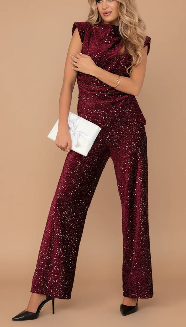BRIELLE™ | Stunning Glitter Jumpsuit