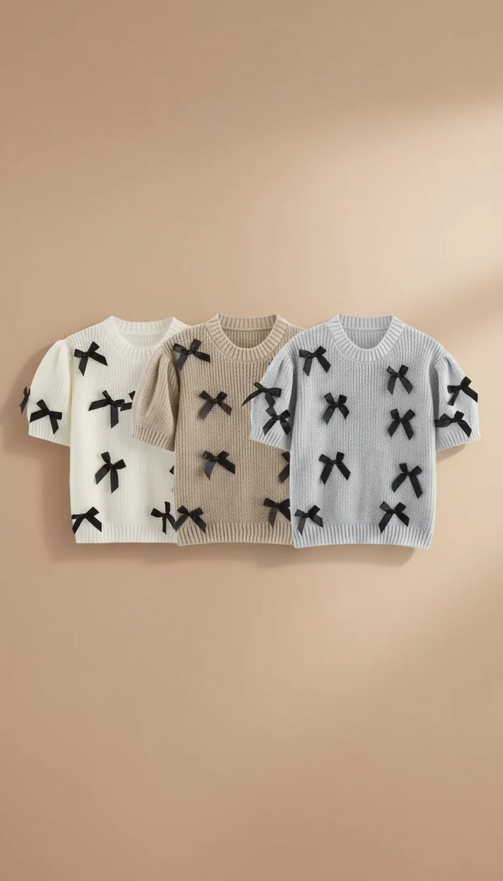 Bow-Detail Knit Sweater | Arizona Collection