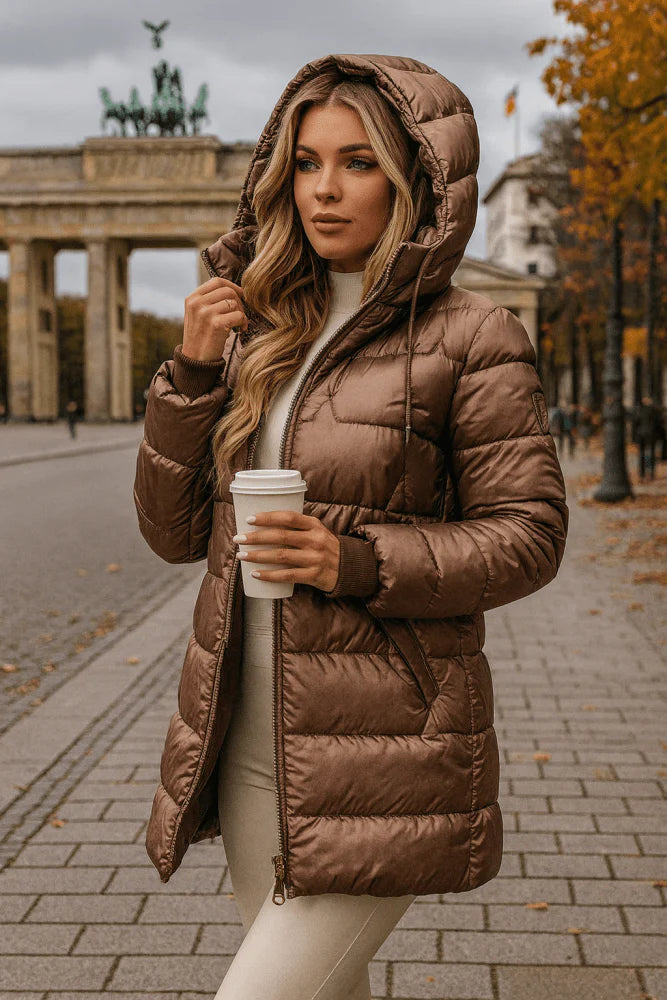 LINA™ | Quilted Hooded Jacket