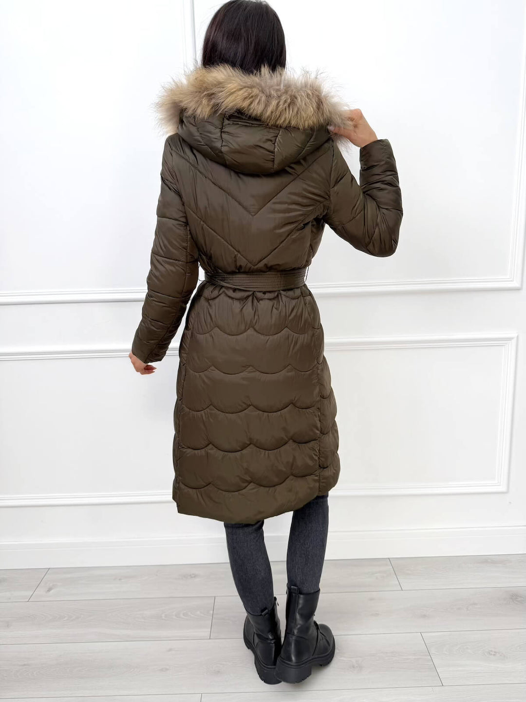 NORA™ | Quilted Jacket with Fur Hood