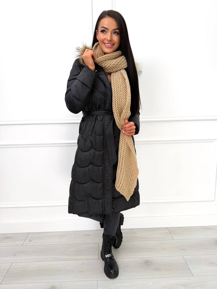 NORA™ | Quilted Jacket with Fur Hood