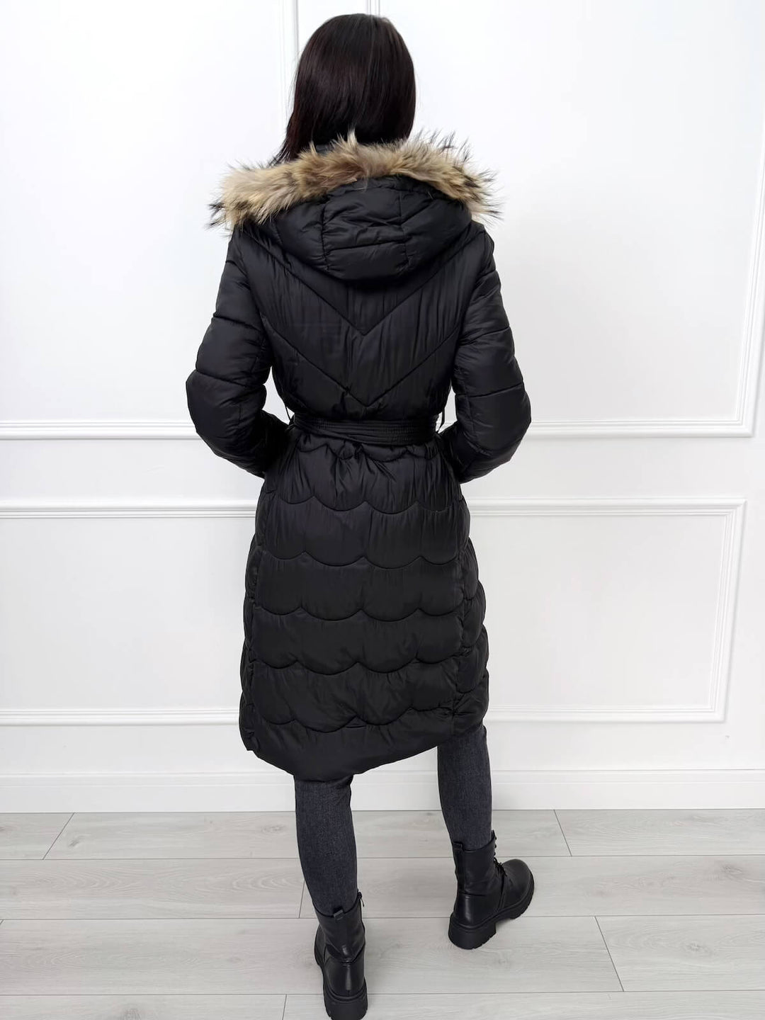 NORA™ | Quilted Jacket with Fur Hood