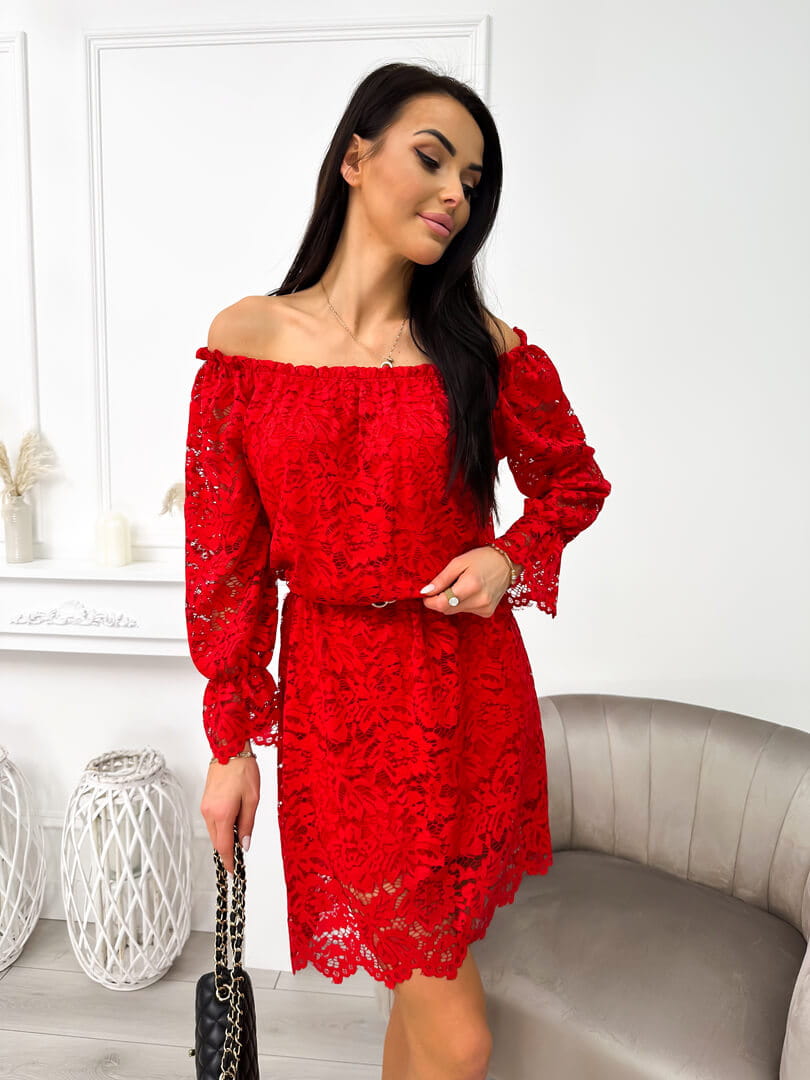 QAMRA™ | Romantic Lace Evening Dress