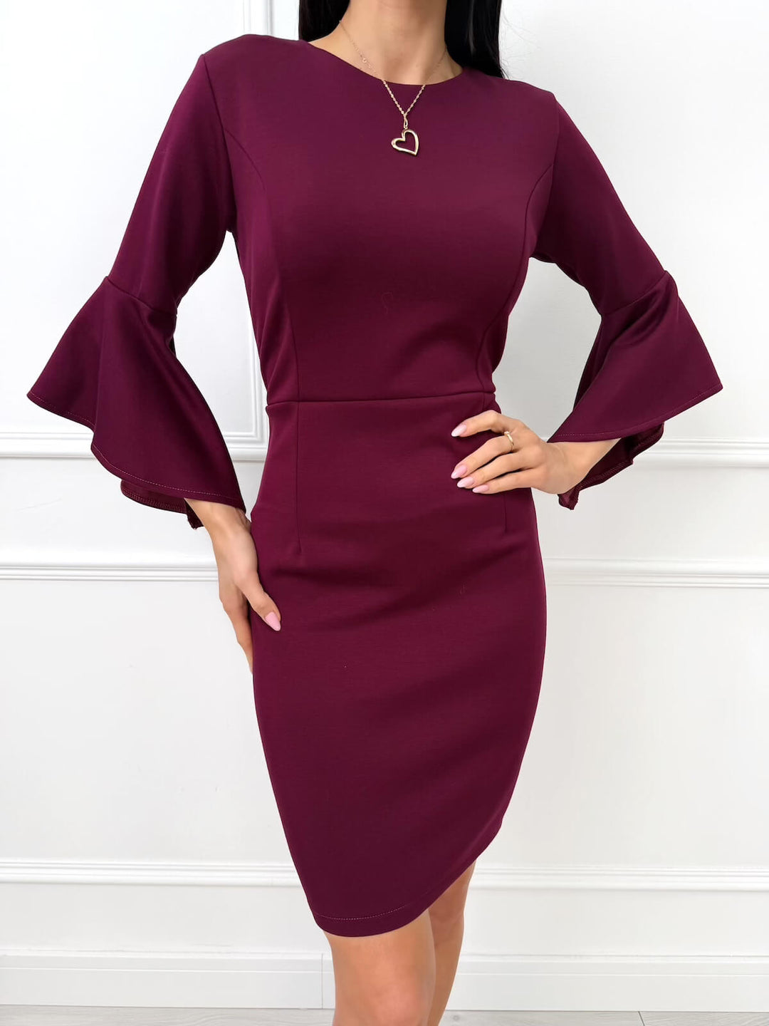 QUENNELL™ | Modern Dress with Flared Sleeves