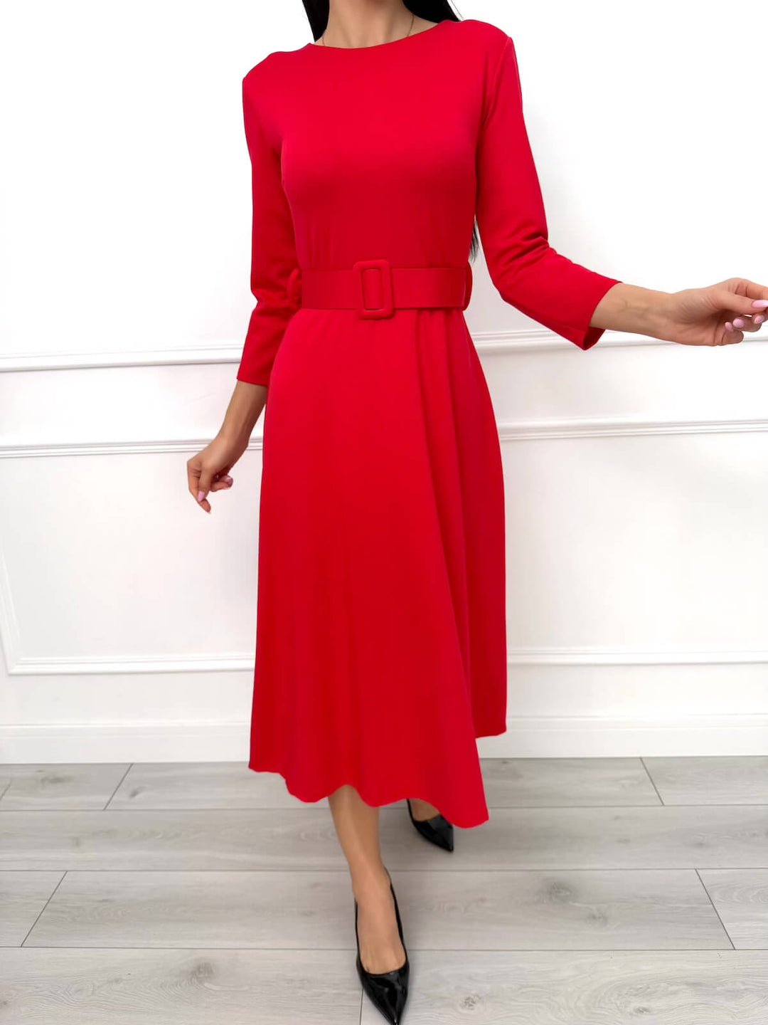 RHANNON™  |  Flared Dress with Belt