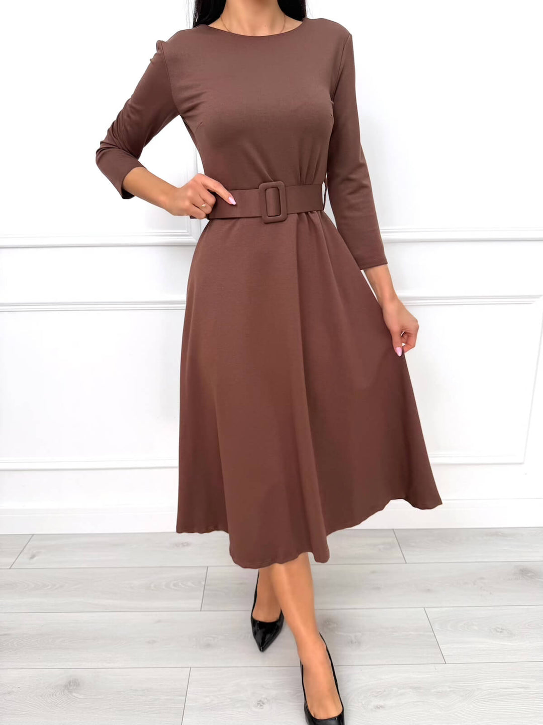 RHANNON™  |  Flared Dress with Belt