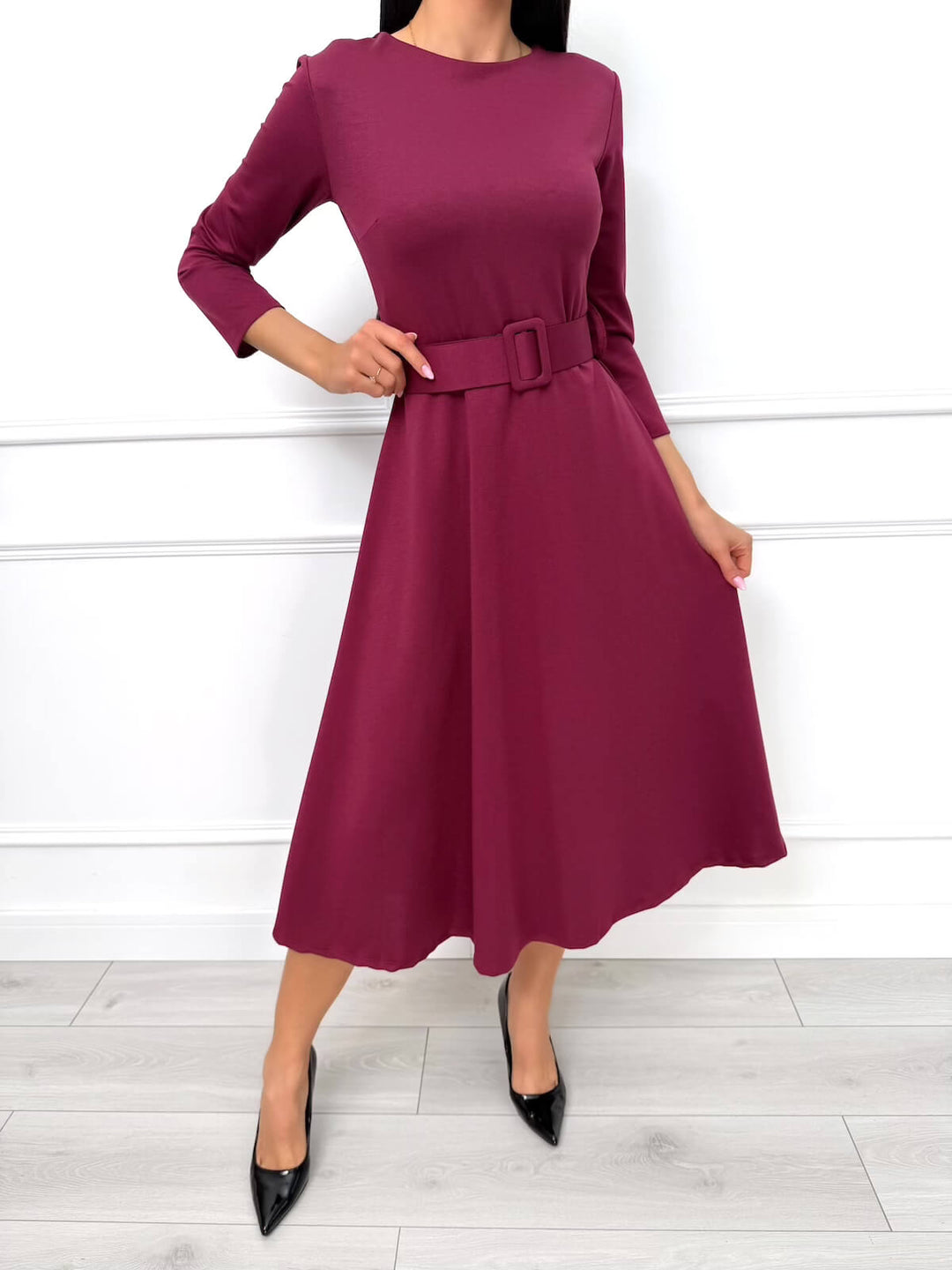RHANNON™  |  Flared Dress with Belt