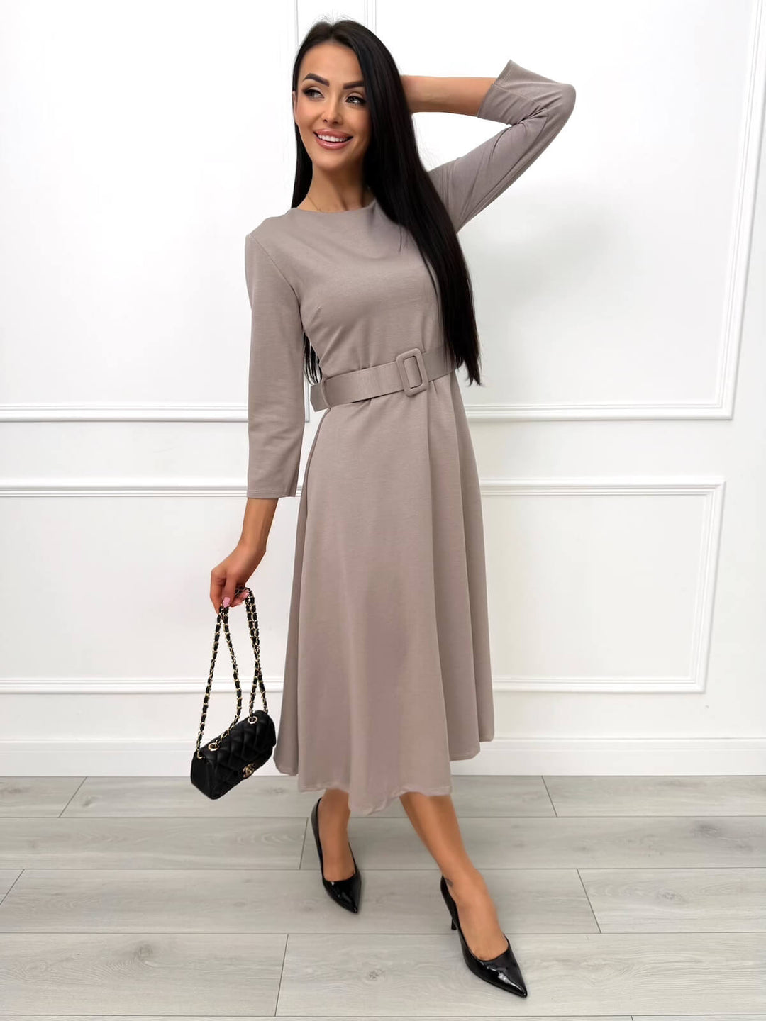 RHANNON™  |  Flared Dress with Belt