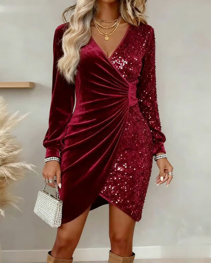 EMILIA™ | V-Neck Midi Dress