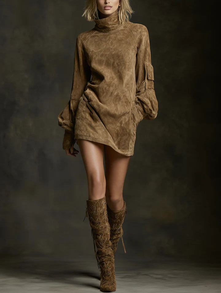LIVIA™ | Soft Suede Dress