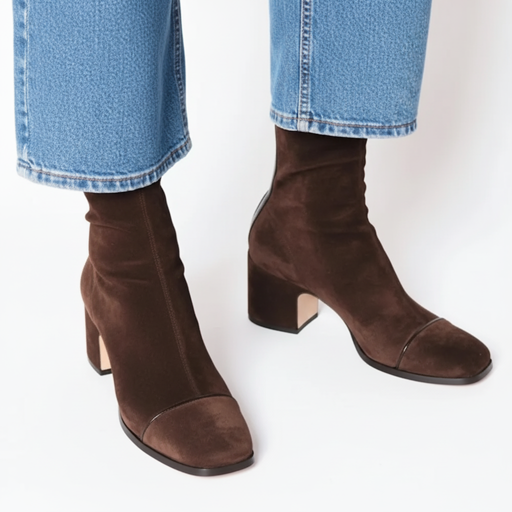 AURA™ | Suede Block Boot