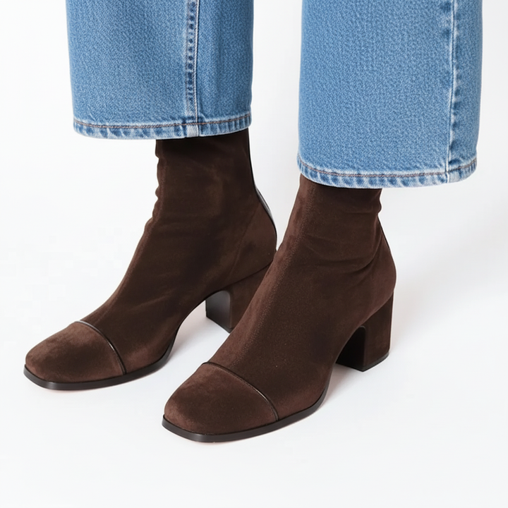 AURA™ | Suede Block Boot
