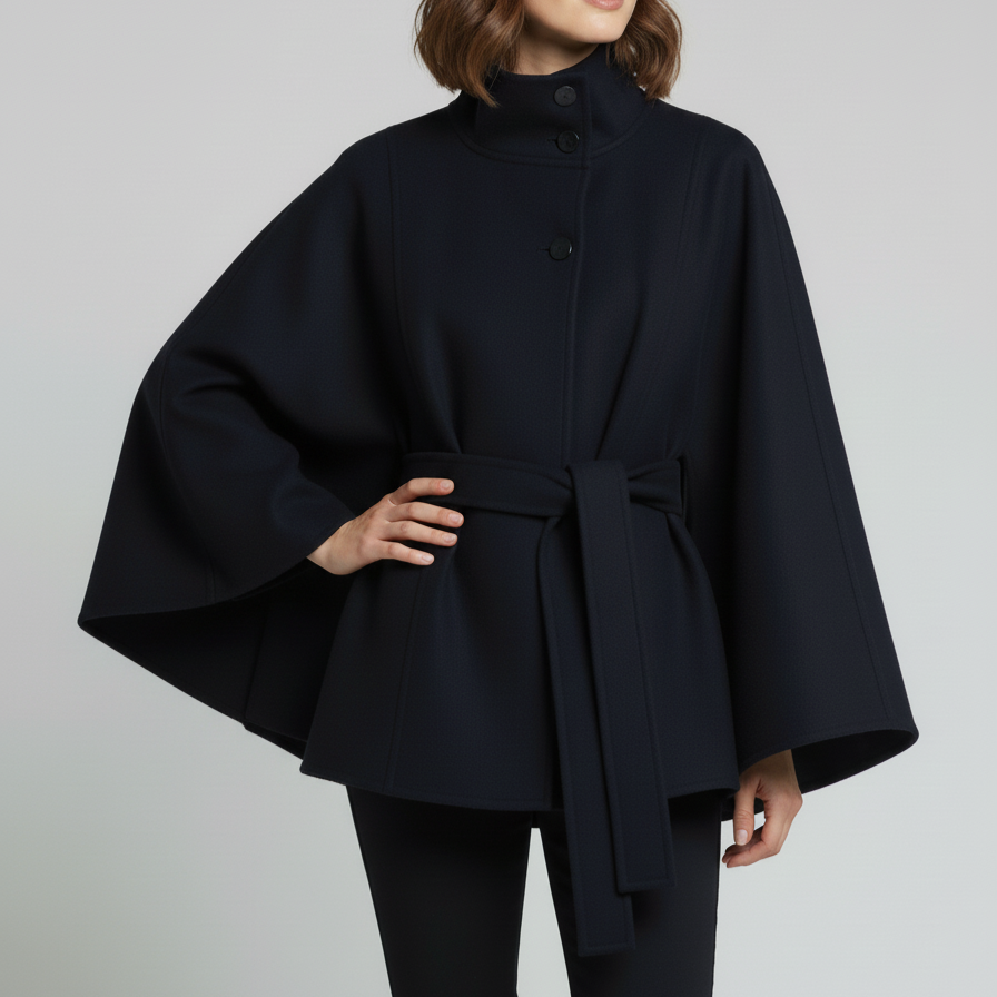 SAGE™ | Belted Cape Coat