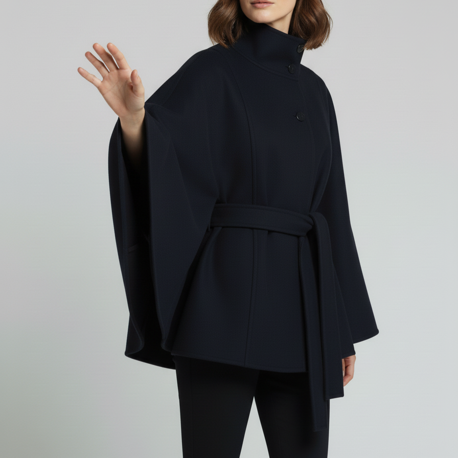 SAGE™ | Belted Cape Coat