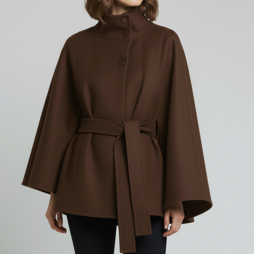 SAGE™ | Belted Cape Coat