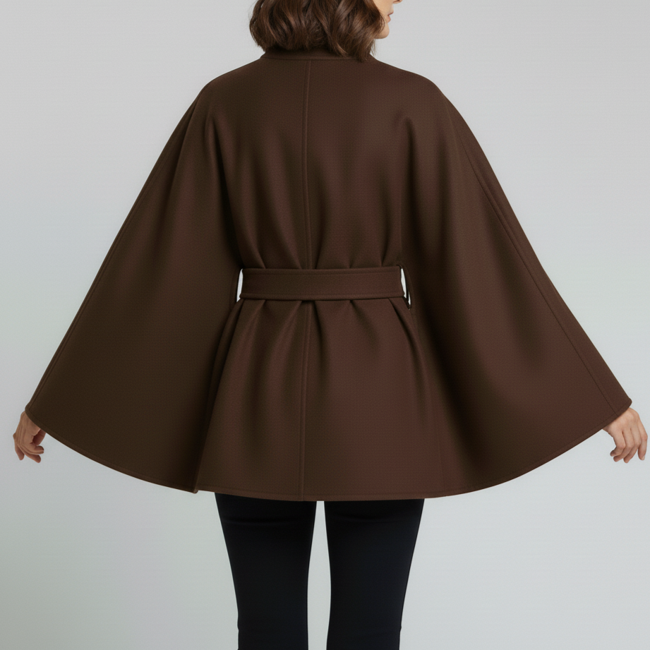 SAGE™ | Belted Cape Coat