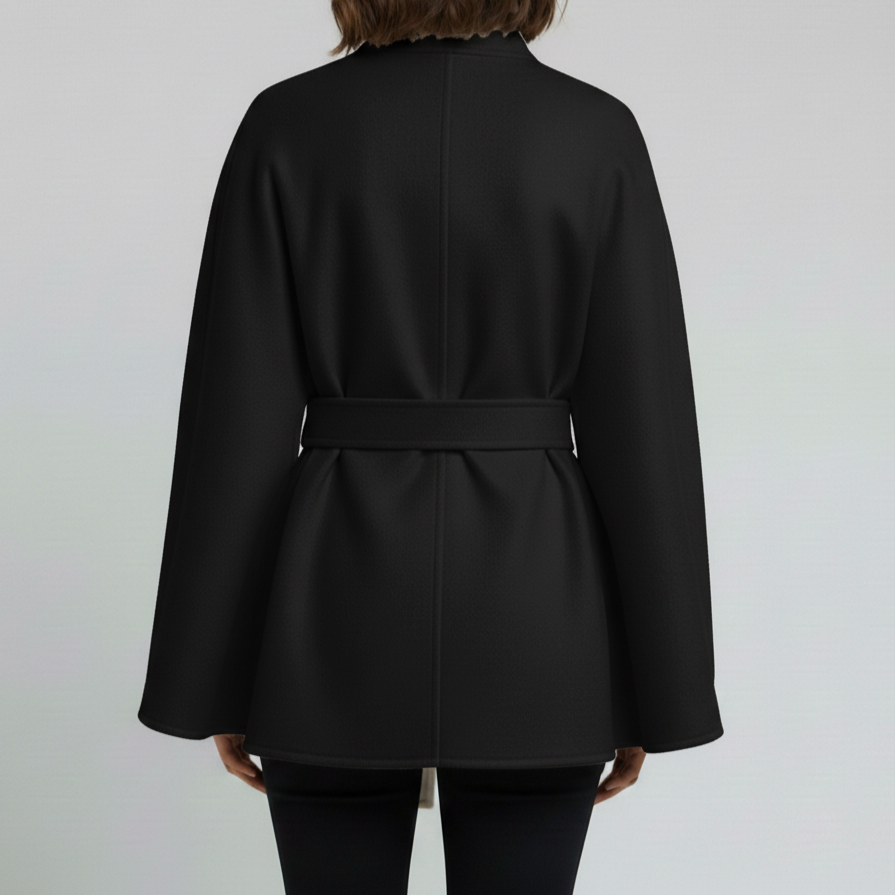 SAGE™ | Belted Cape Coat